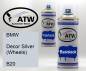 Preview: BMW, Decor Silver (Wheels), B20: 400ml Sprühdose + 400ml Klarlack - Set, von ATW Autoteile West.